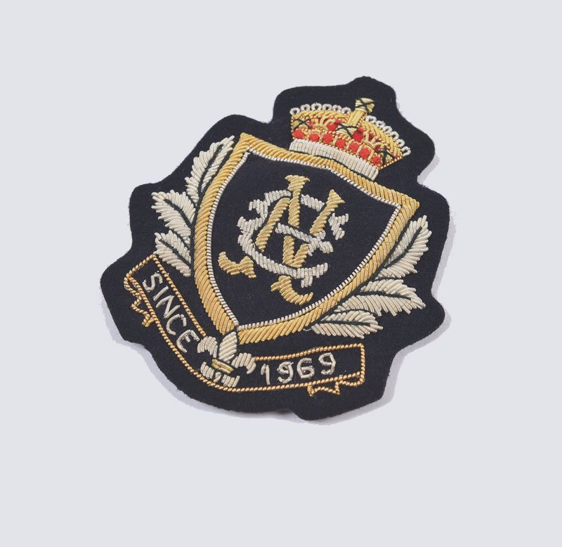 Custom Bullion Wire Embroidered Badges